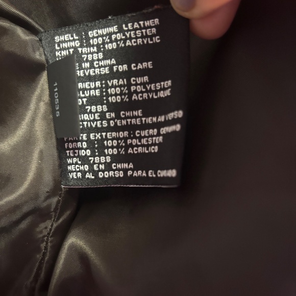 Brown Leather MICHAEL Michael Kors genuine leather jacket - Picture 5 of 6